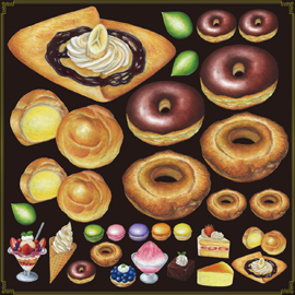 チョークアートデコレーションシール ミドル