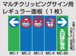 マルチクリッピングサイン用レギュラー面板